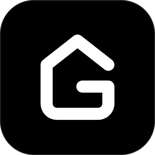 Glasshouse logo: a G whose top is a roof